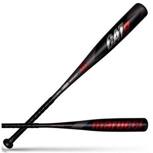 CAT9 Black and Red Baseball Bat
